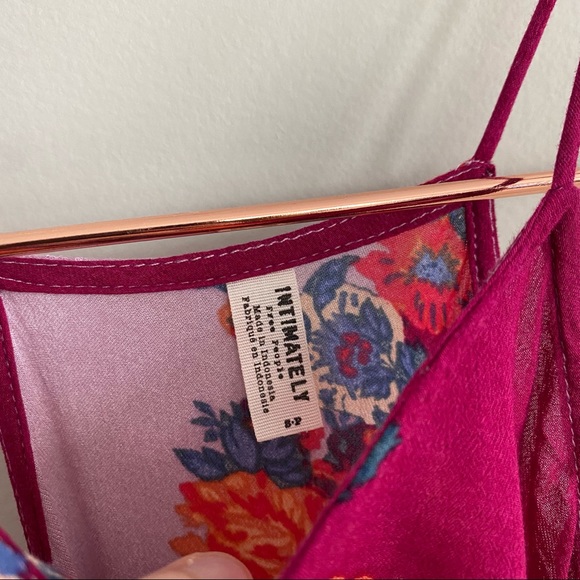 Free People Its a Cinch Print Slip Dress Floral Size Small - Picture 6 of 9